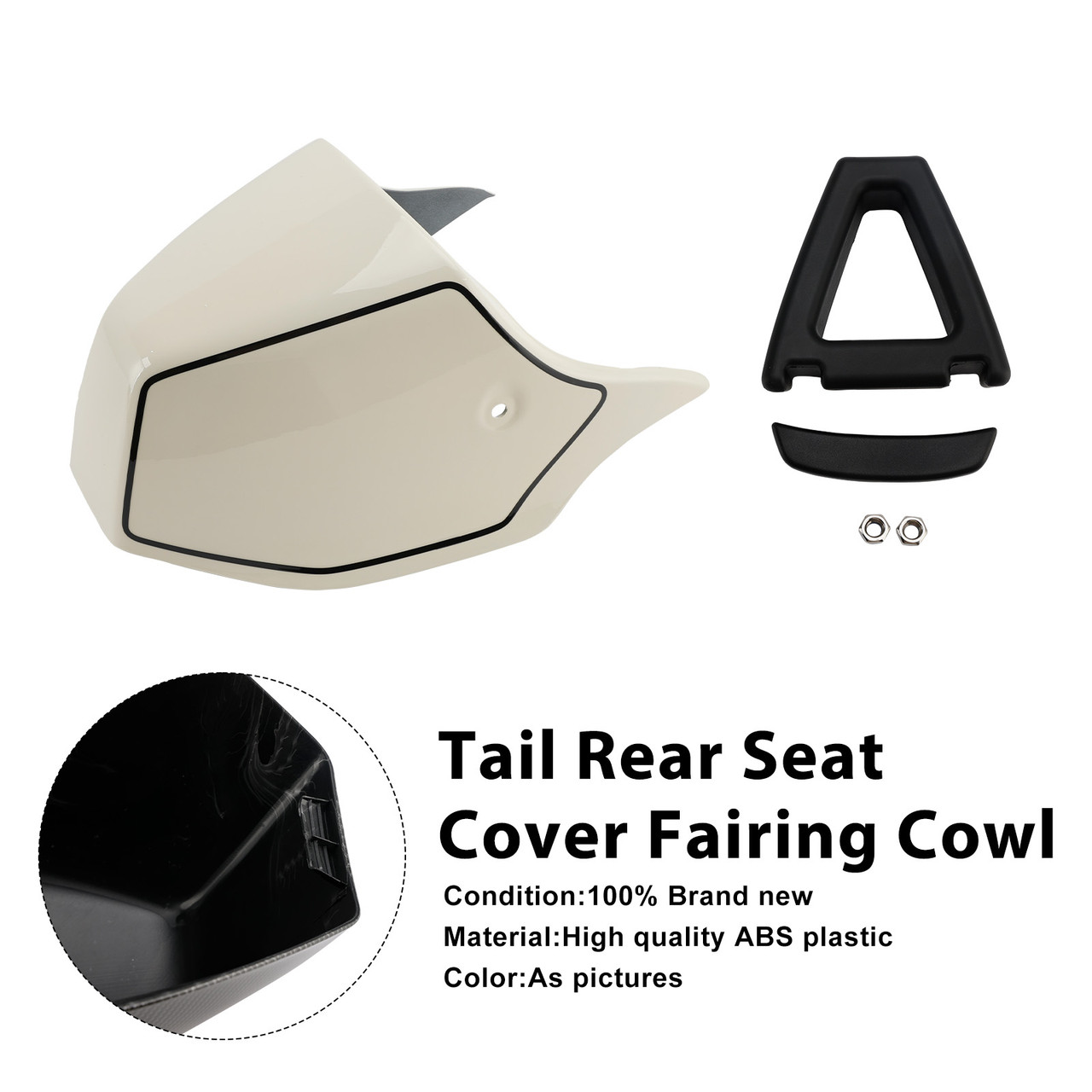 2022-2025 Yamaha XSR900 Tail Rear Seat Cover Fairing Cowl Ivory Generic