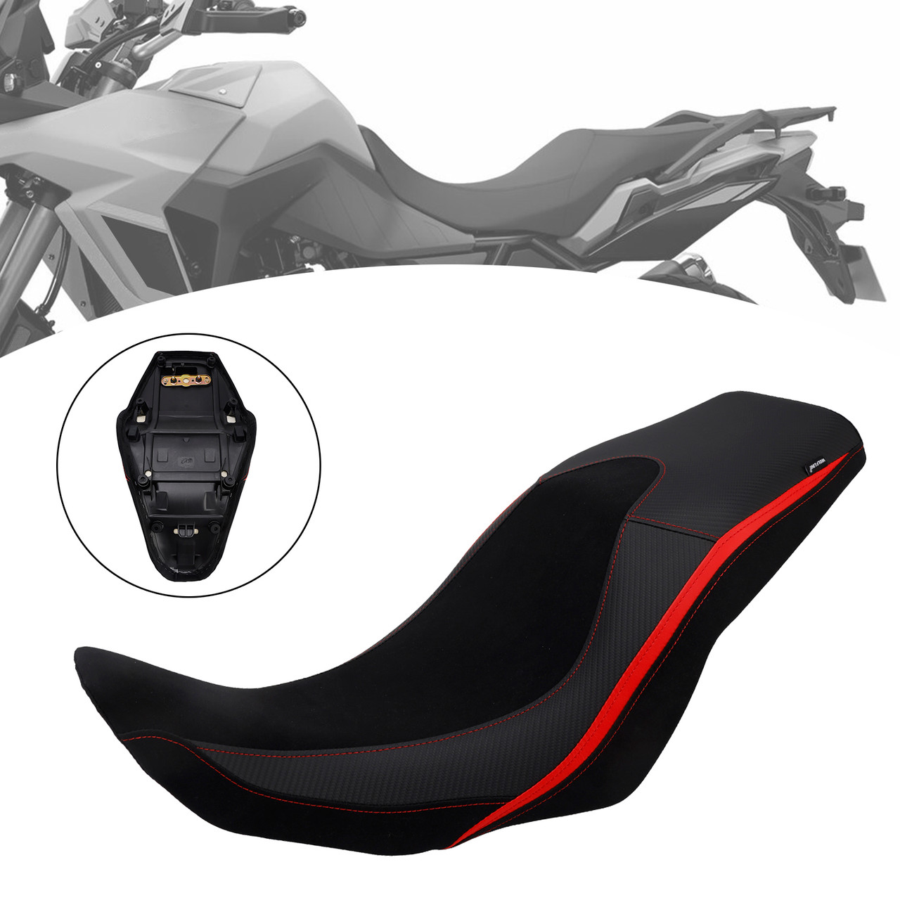 2024-2025 Suzuki V-Strom800 Dl800 Rider Passenger Seat Front Rear Lower Cushion Red Generic