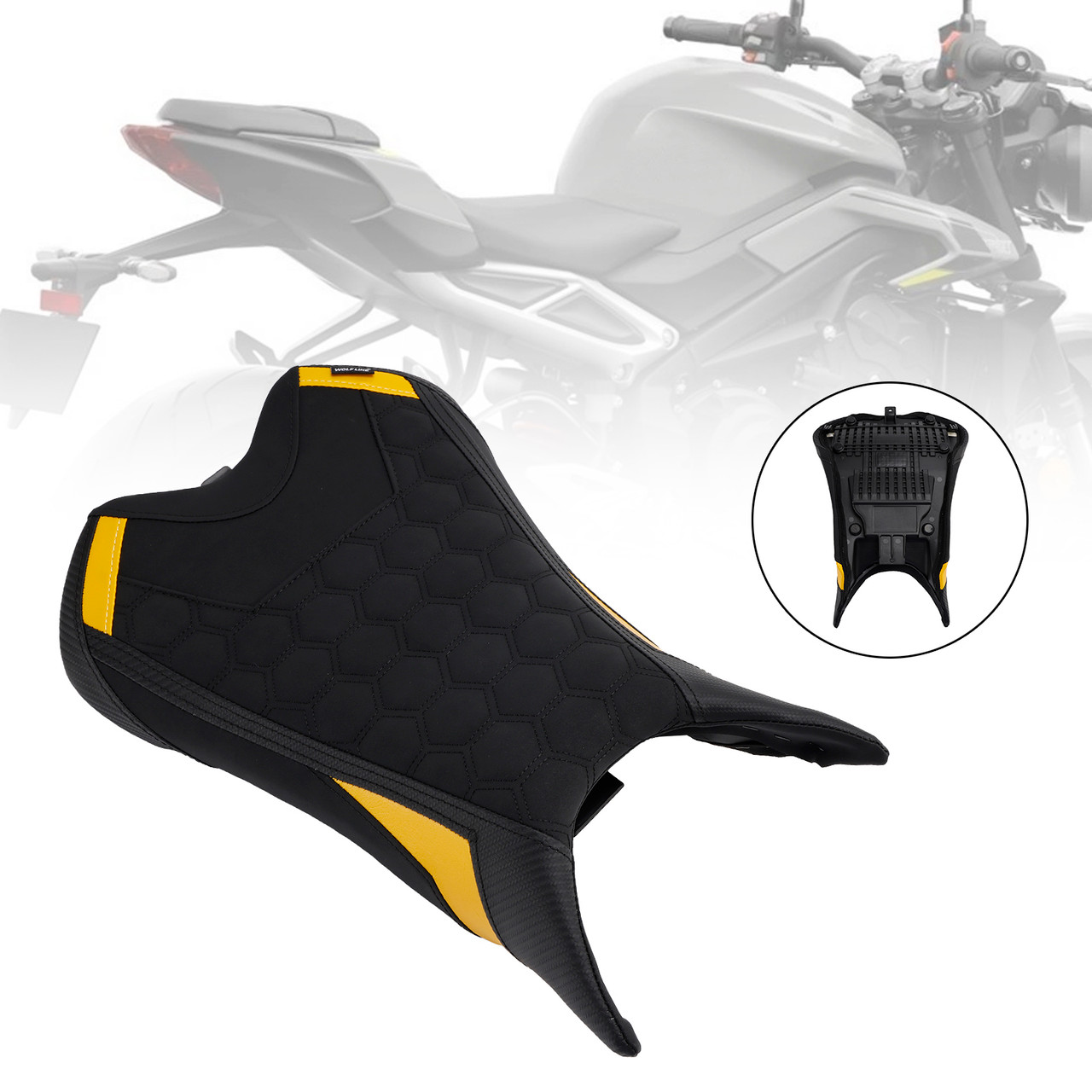 2023-2025 Triumph Street Triple 765R 765Rs Front Raider Seat Driver Cushion Pu Red Generic