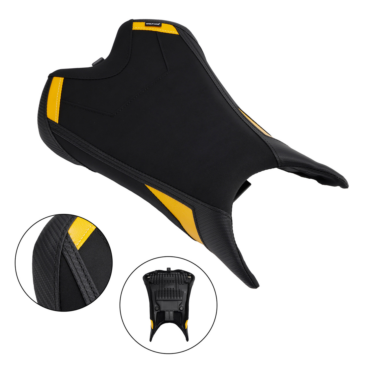 2023-2025 Triumph Street Triple 765R 765Rs Front Raider Seat Driver Cushion Pu Yellow B Generic