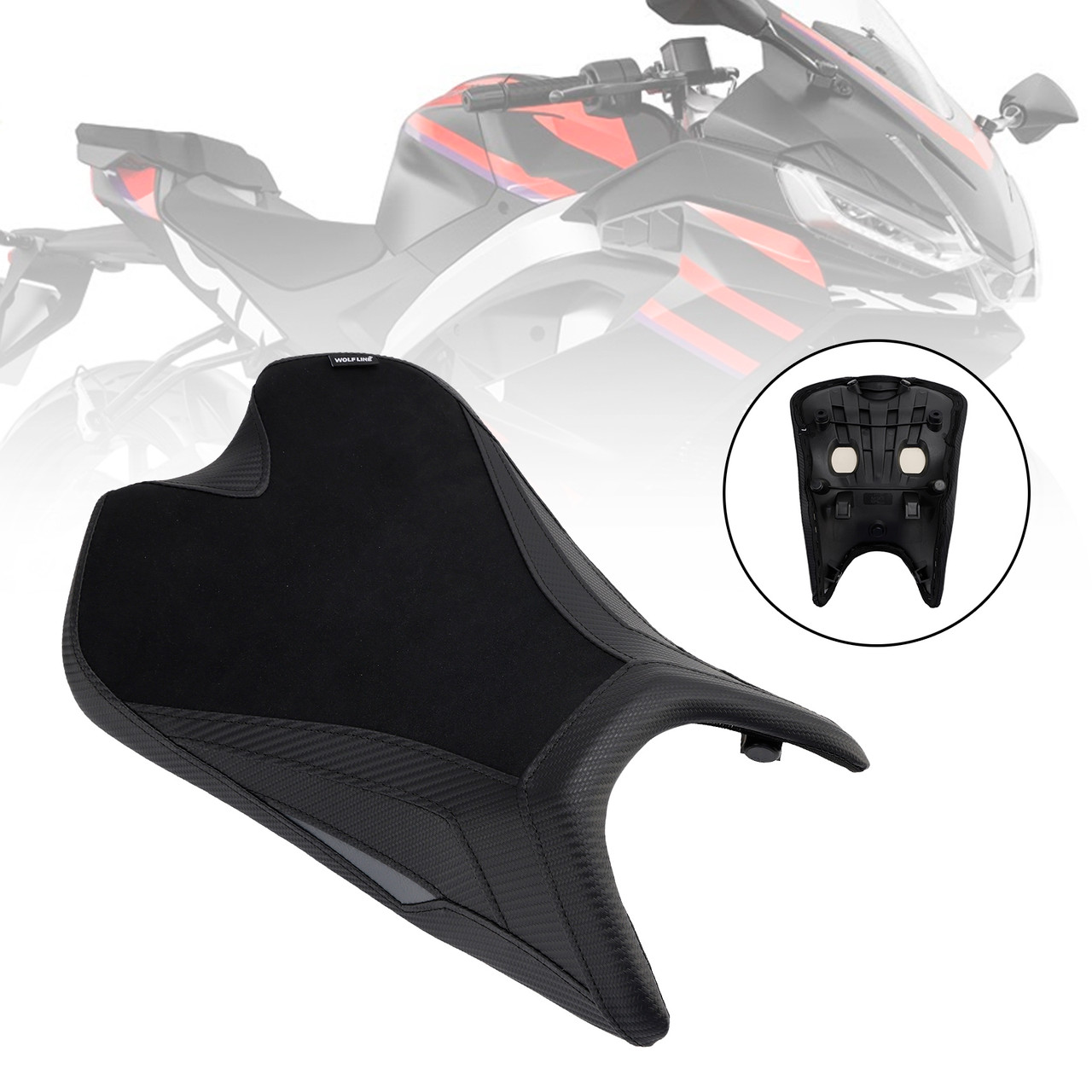 2024-2025 Aprilia Rs457 Front Raider Seat Driver Cushion Lower Black Generic