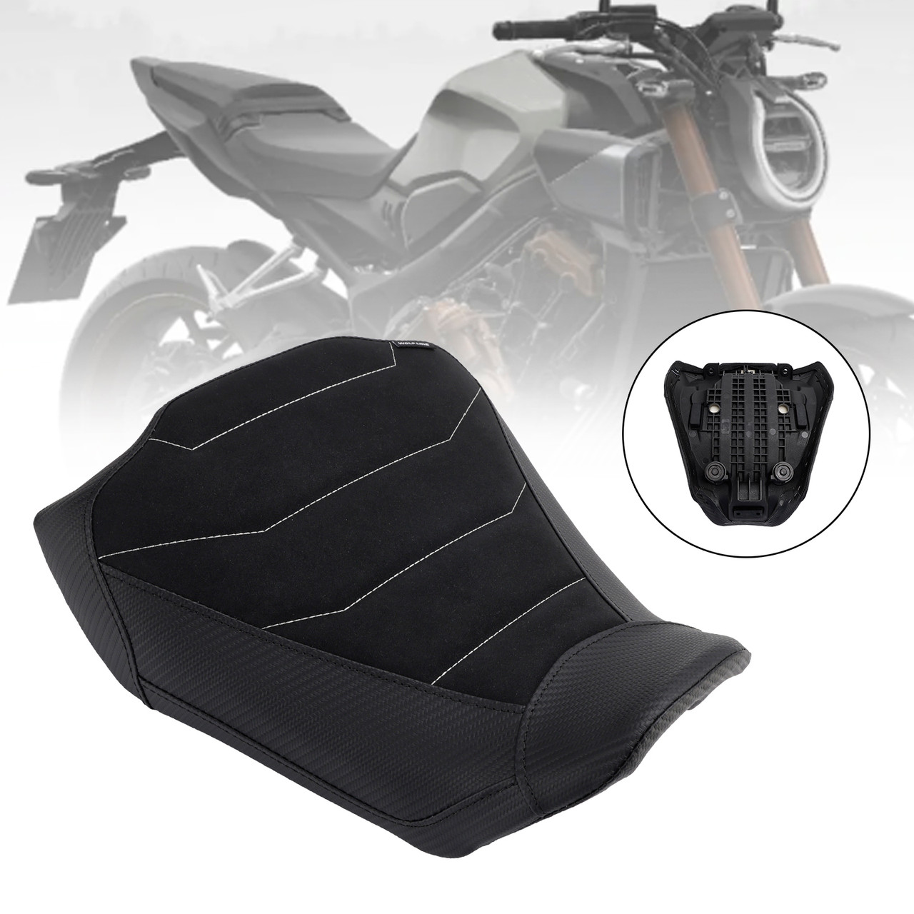 2024-2025 Honda Cbr650R Cb650R Lower Front Driver Raider Seat Pillion Saddle Black A Generic