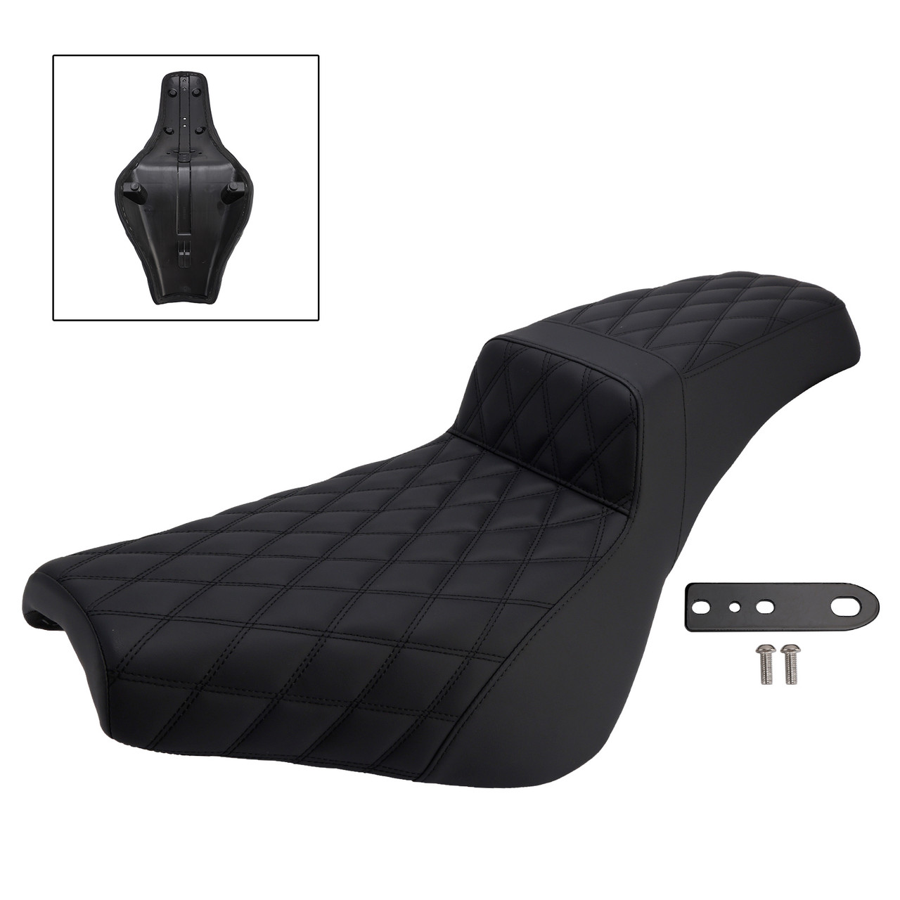 2018-2024 Softail Standard Slim Deluxe Rider Passenger Seat Front Rear Cushion Diamond Generic