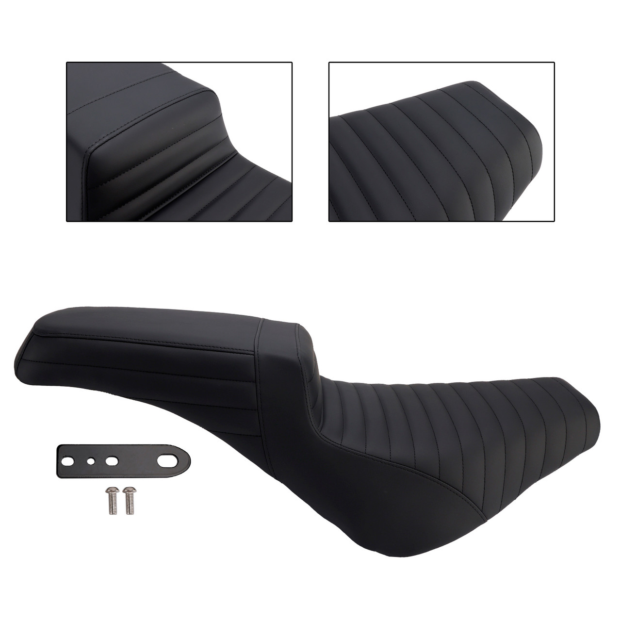 2018-2025 Heritage Classic 114 FLHC Rider Passenger Seat Front Rear Cushion Ribbed Generic