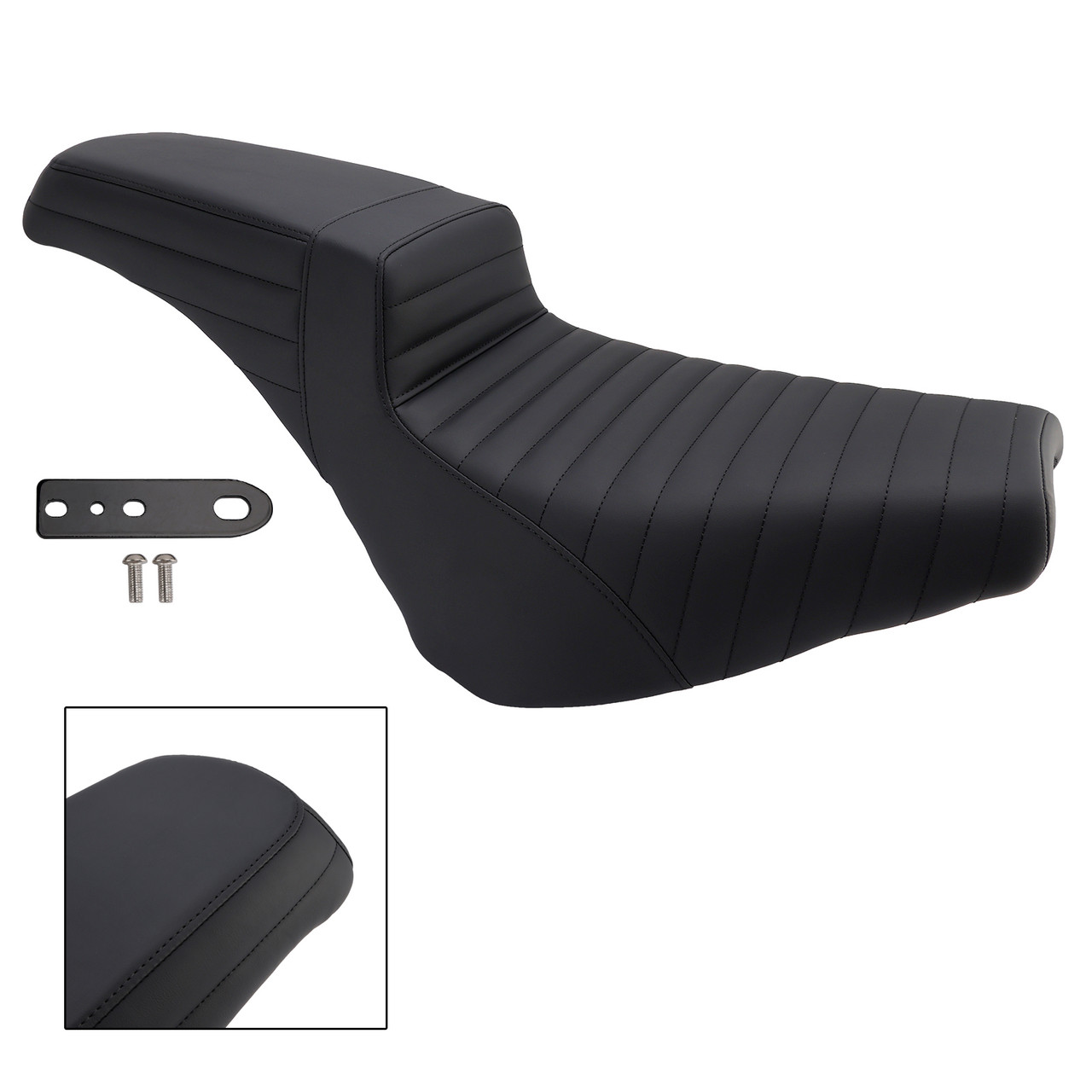 2018-2025 Heritage Classic 114 FLHC Rider Passenger Seat Front Rear Cushion Ribbed Generic