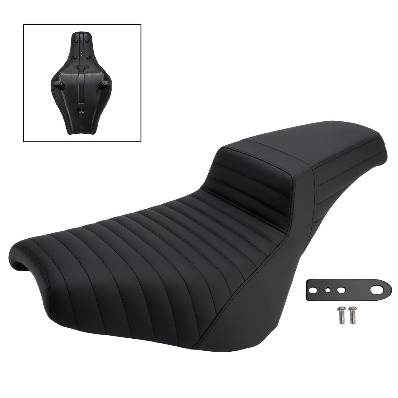 2018-2024 Softail Standard Slim Deluxe Rider Passenger Seat Front Rear Cushion Ribbed Generic