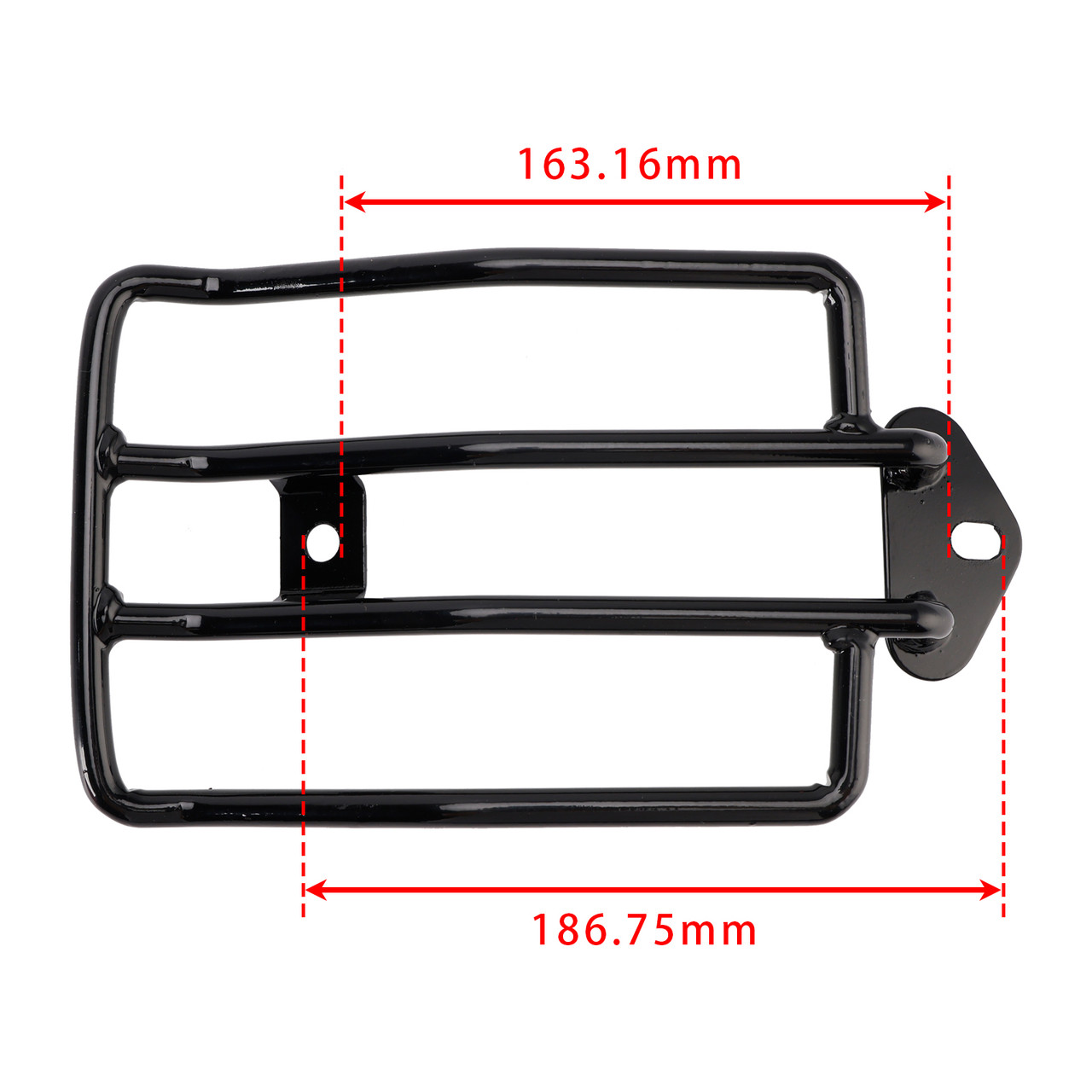 2004-2022 Sportster Rear Solo Rack Luggage Carrier Matte Black Generic