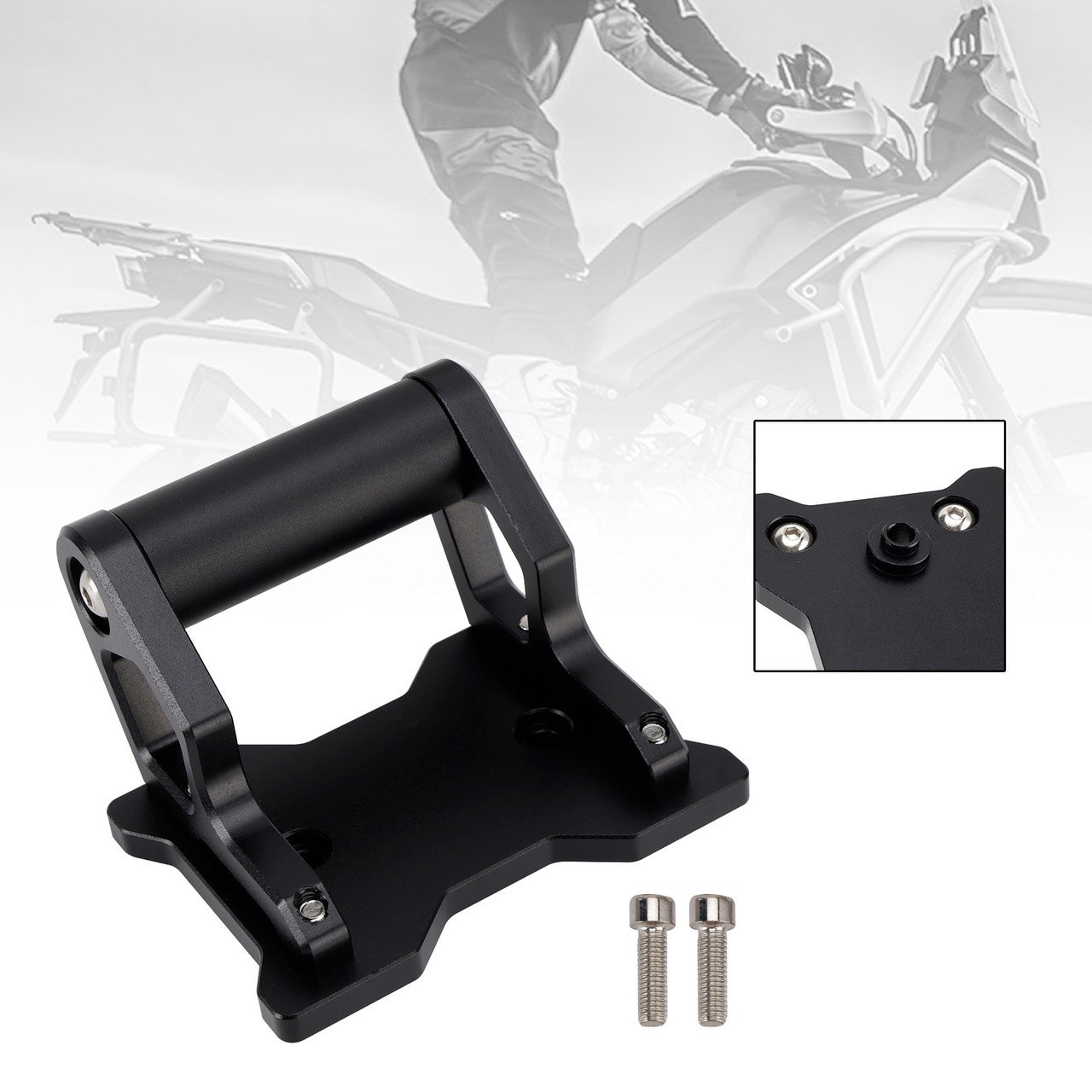 2024-2025 CF-MOTO 450MT Phone Navigation Bracket Gps Extension Bracket 22MM Black Generic