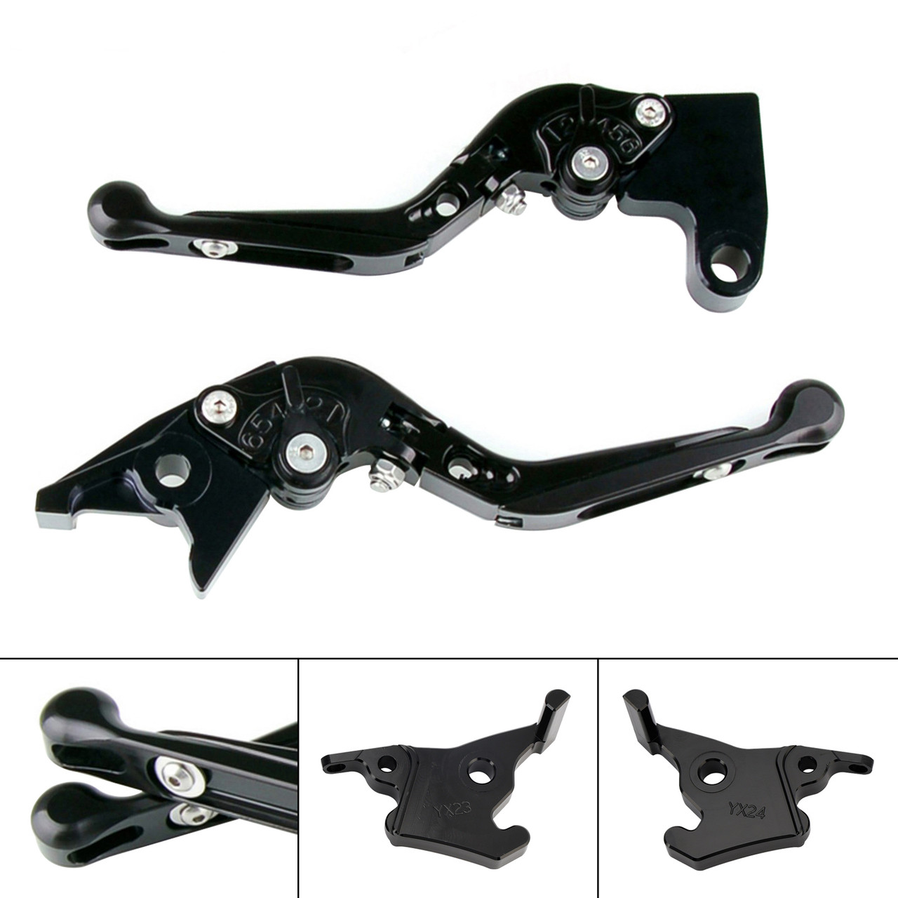 2023-2025 YAMAHA XMAX 300 Adjustable Clutch Brake Lever Black Generic