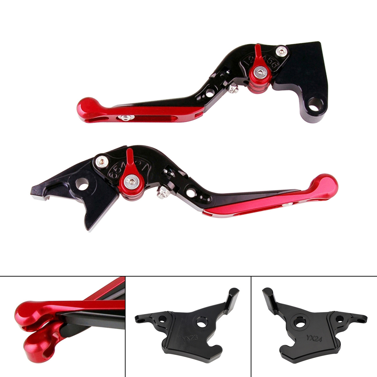 2023-2025 YAMAHA XMAX 300 Adjustable Clutch Brake Lever Red Generic
