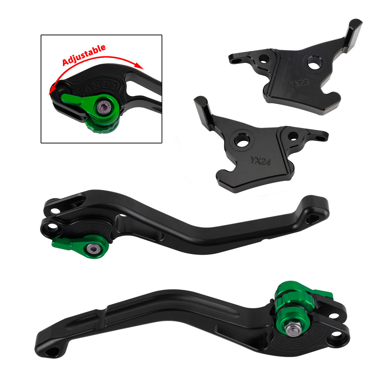 2023-2025 YAMAHA XMAX 300 Adjustable Clutch Brake Lever Silver Generic