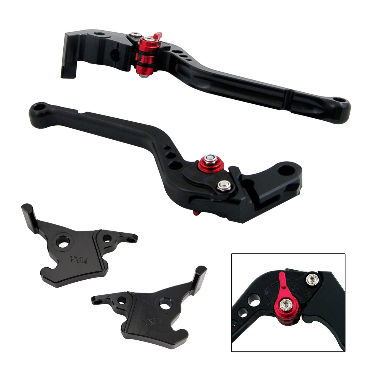 2023-2025 YAMAHA XMAX 300 Long Clutch Brake Lever Black Generic