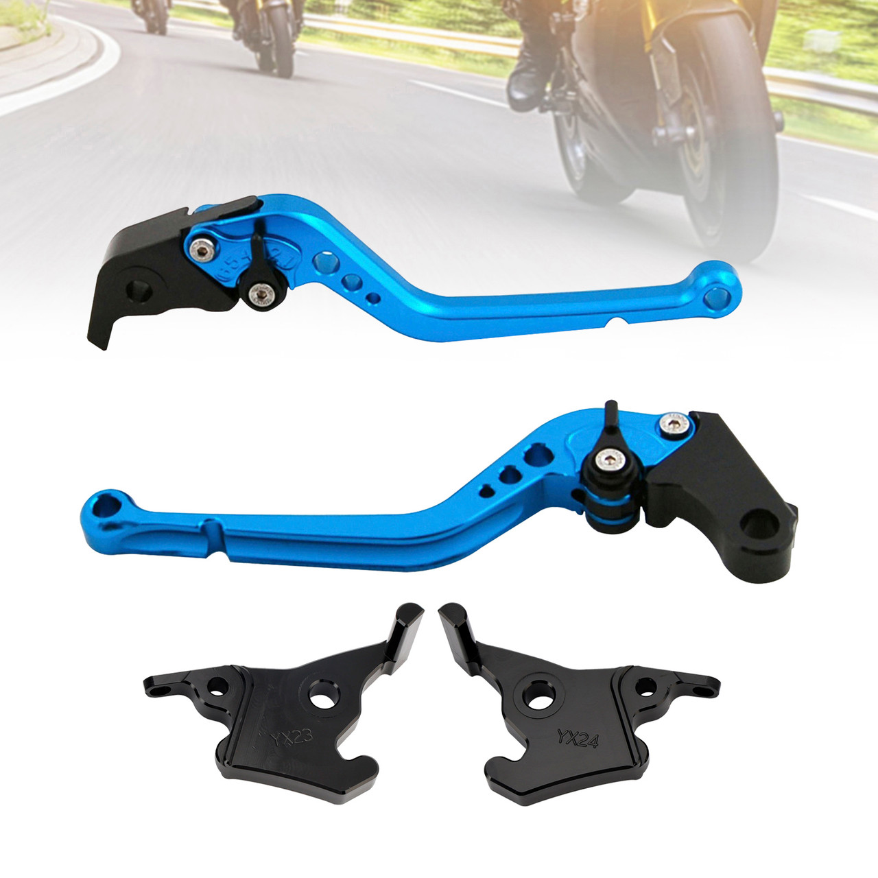 2023-2025 YAMAHA XMAX 300 Long Clutch Brake Lever Blue Generic
