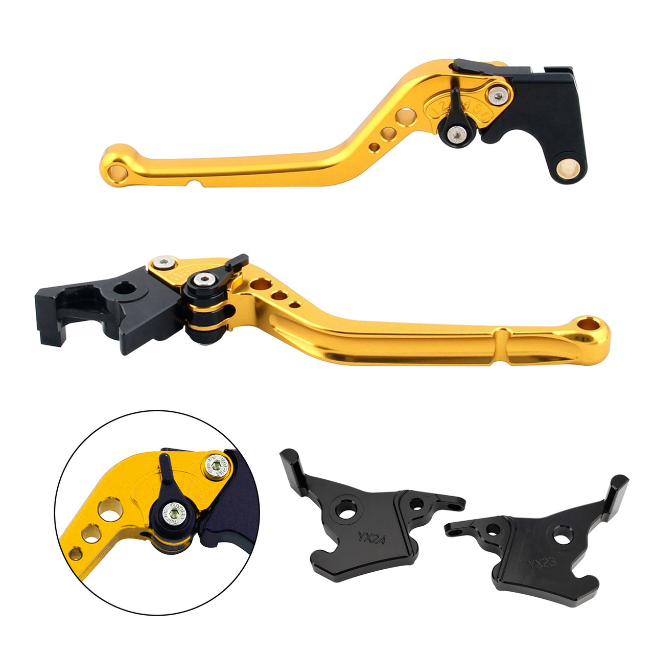 2023-2025 YAMAHA XMAX 300 Long Clutch Brake Lever Gold Generic