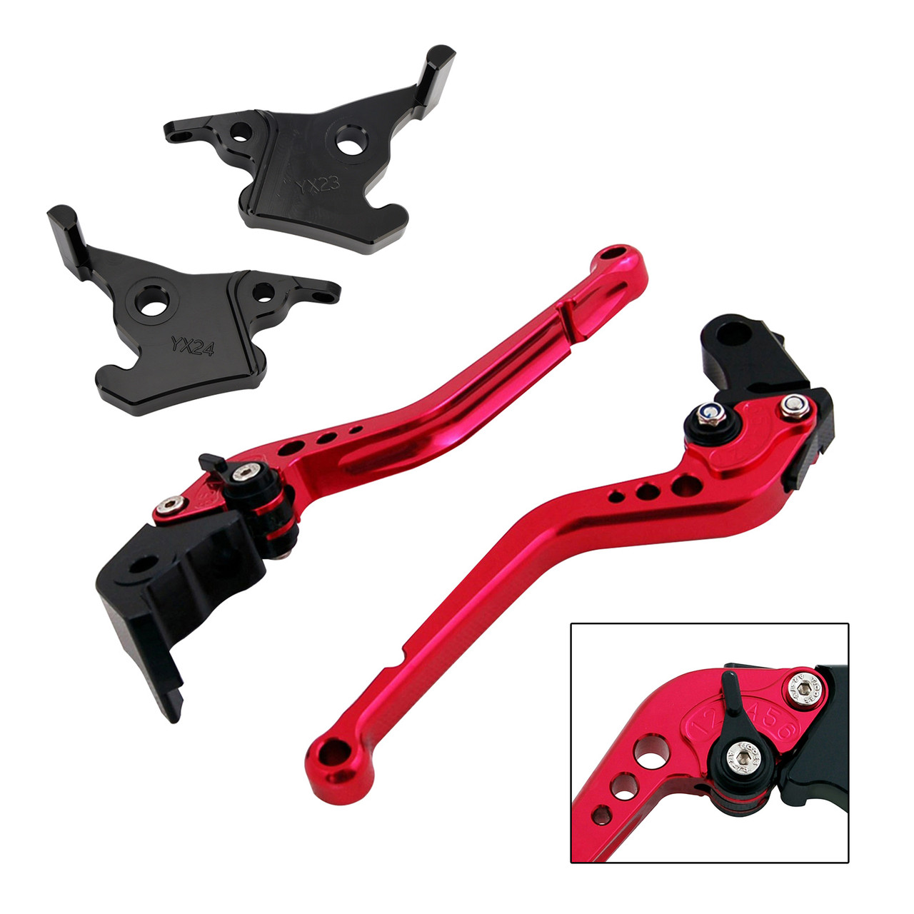 2023-2025 YAMAHA XMAX 300 Long Clutch Brake Lever Red Generic