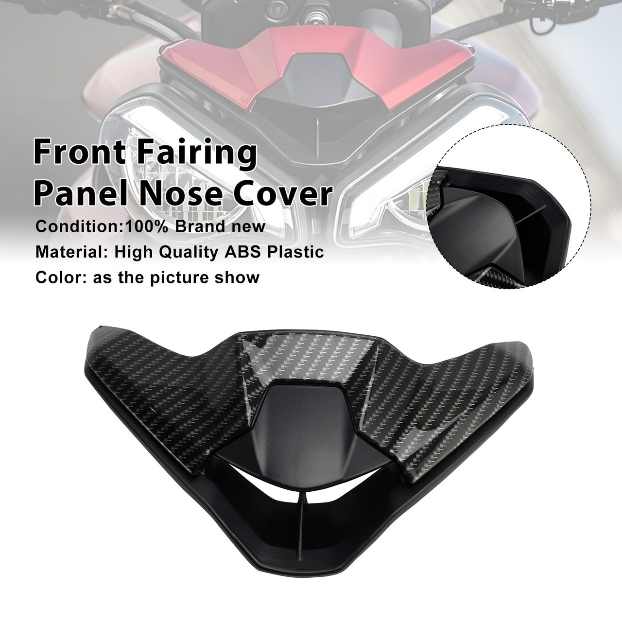 2023-2025 Triumph Street Triple 765 R/RS Front Fairing Panel Nose Cover Carbon Generic