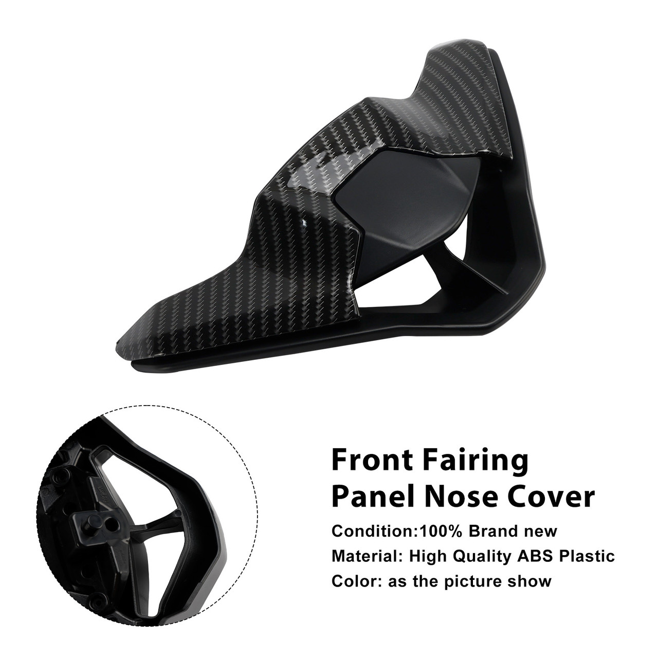 2023-2025 Triumph Street Triple 765 R/RS Front Fairing Panel Nose Cover Carbon Generic