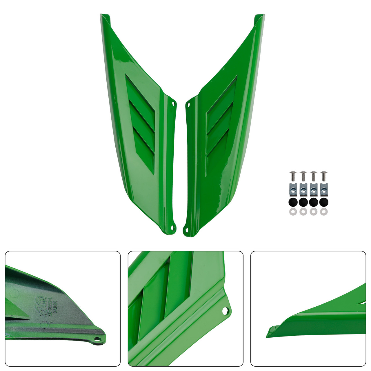 2023-2025 Kawasaki NINJA ZX-4R/ ZX-4RR Rear Tail Wing Fixed Wing Fairing Green Generic