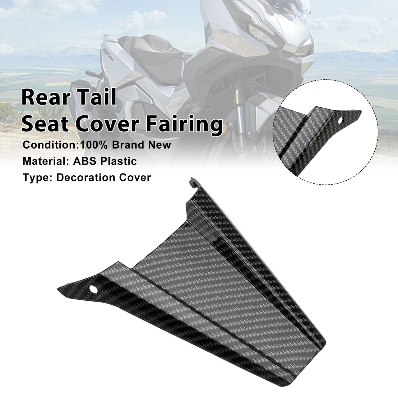 2022-2025 Honda ADV350 Rear Tail Seat Cover Fairing Carbon Generic