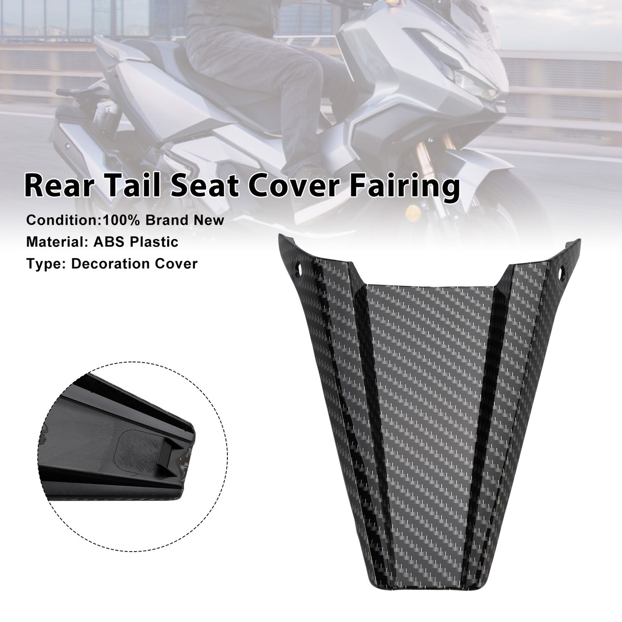 2022-2025 Honda ADV350 Rear Tail Seat Cover Fairing Carbon Generic