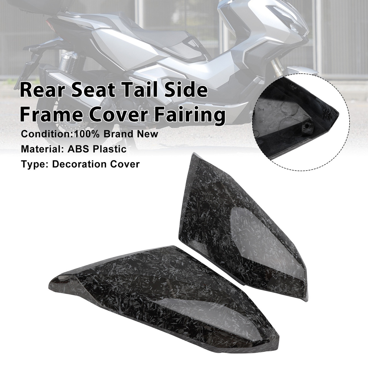 2022-2025 Honda ADV350 Rear Seat Tail Side Frame Cover Fairing Forge Generic