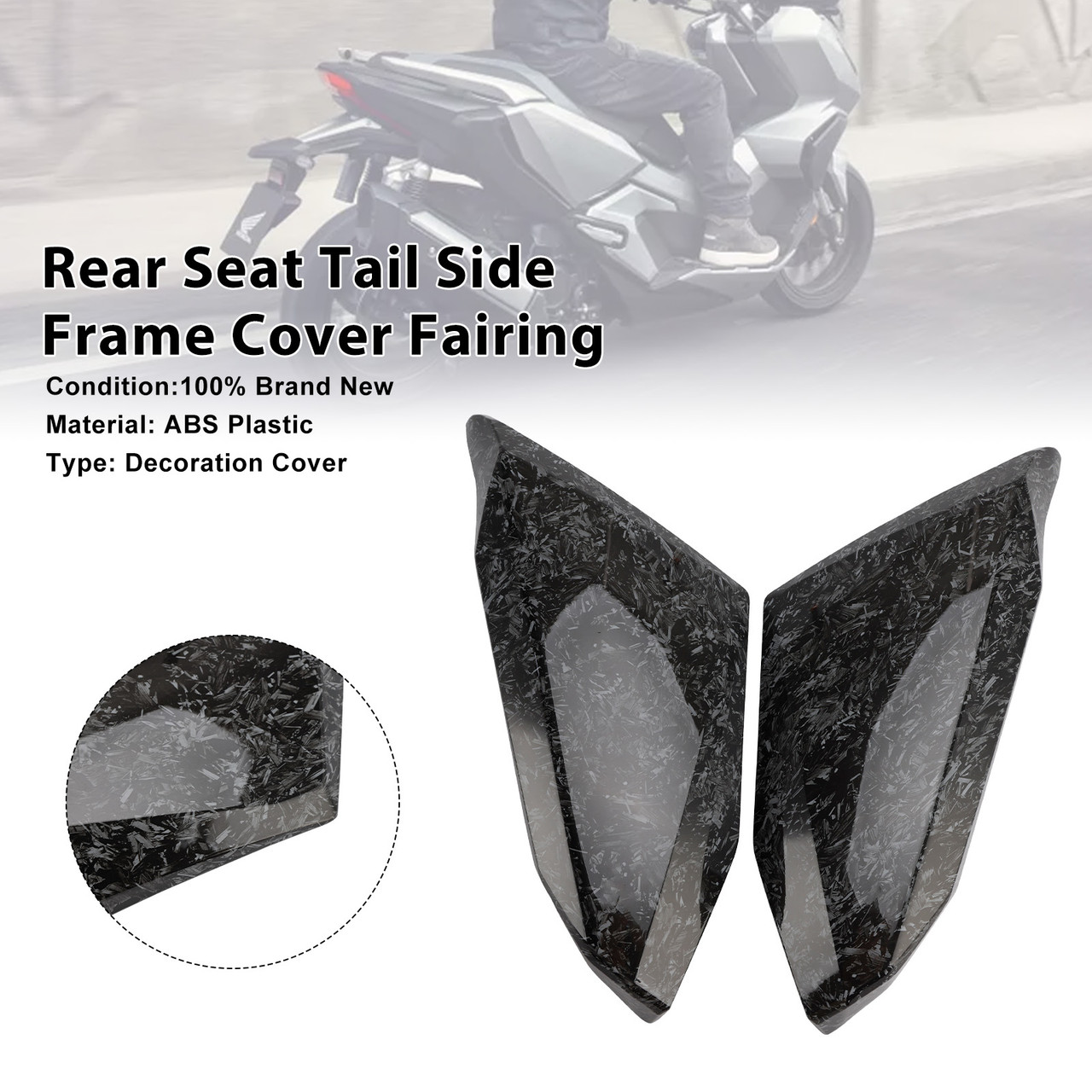 2022-2025 Honda ADV350 Rear Seat Tail Side Frame Cover Fairing Forge Generic