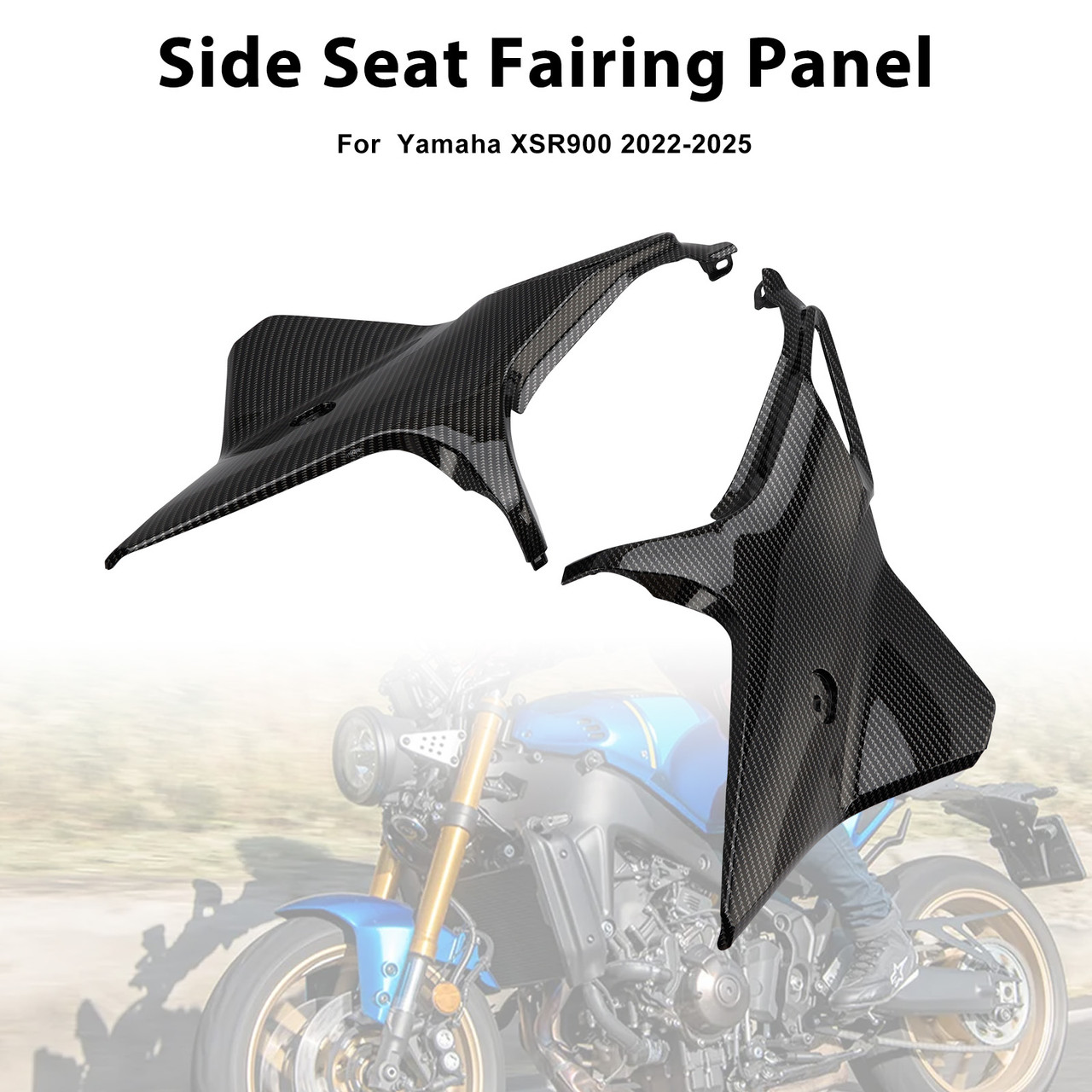 2022-2025 Yamaha XSR900 Side Seat Fairing Panel Black Generic