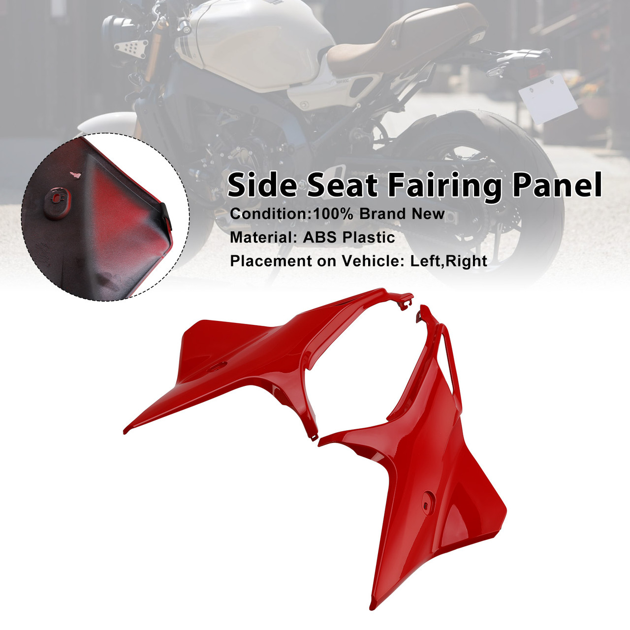 2022-2025 Yamaha XSR900 Side Seat Fairing Panel Red Generic