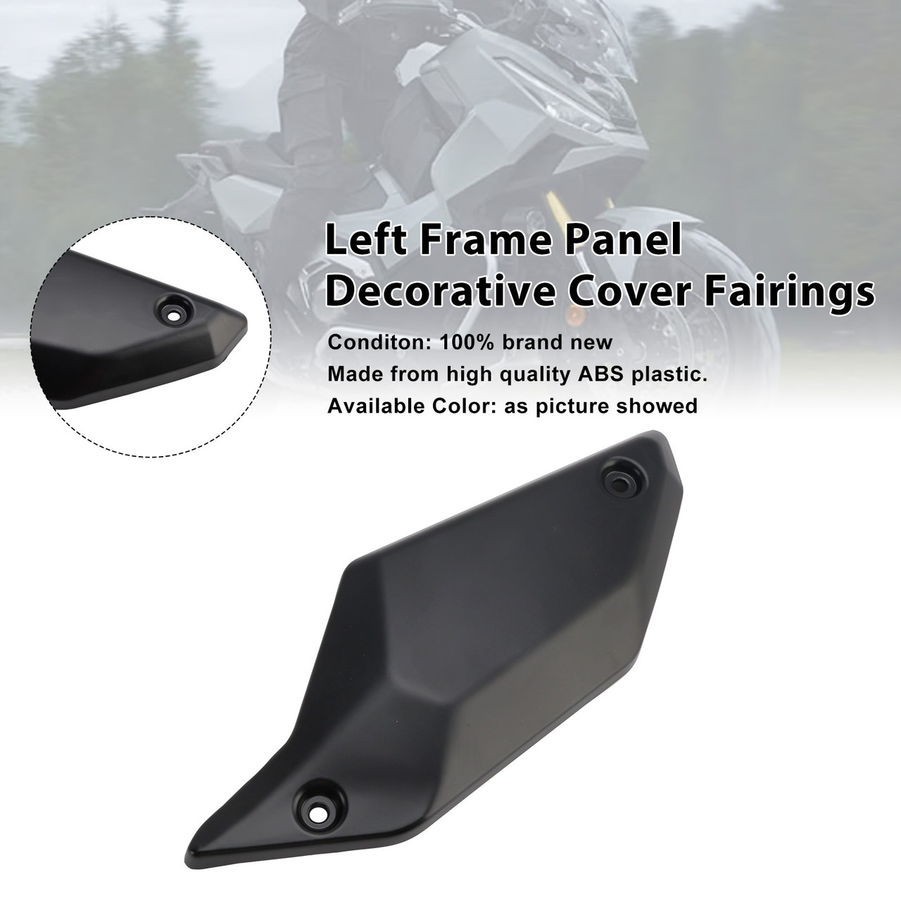 2021-2025 Honda X-ADV 750 Left Frame Panel Decorative Cover Fairings Black Generic