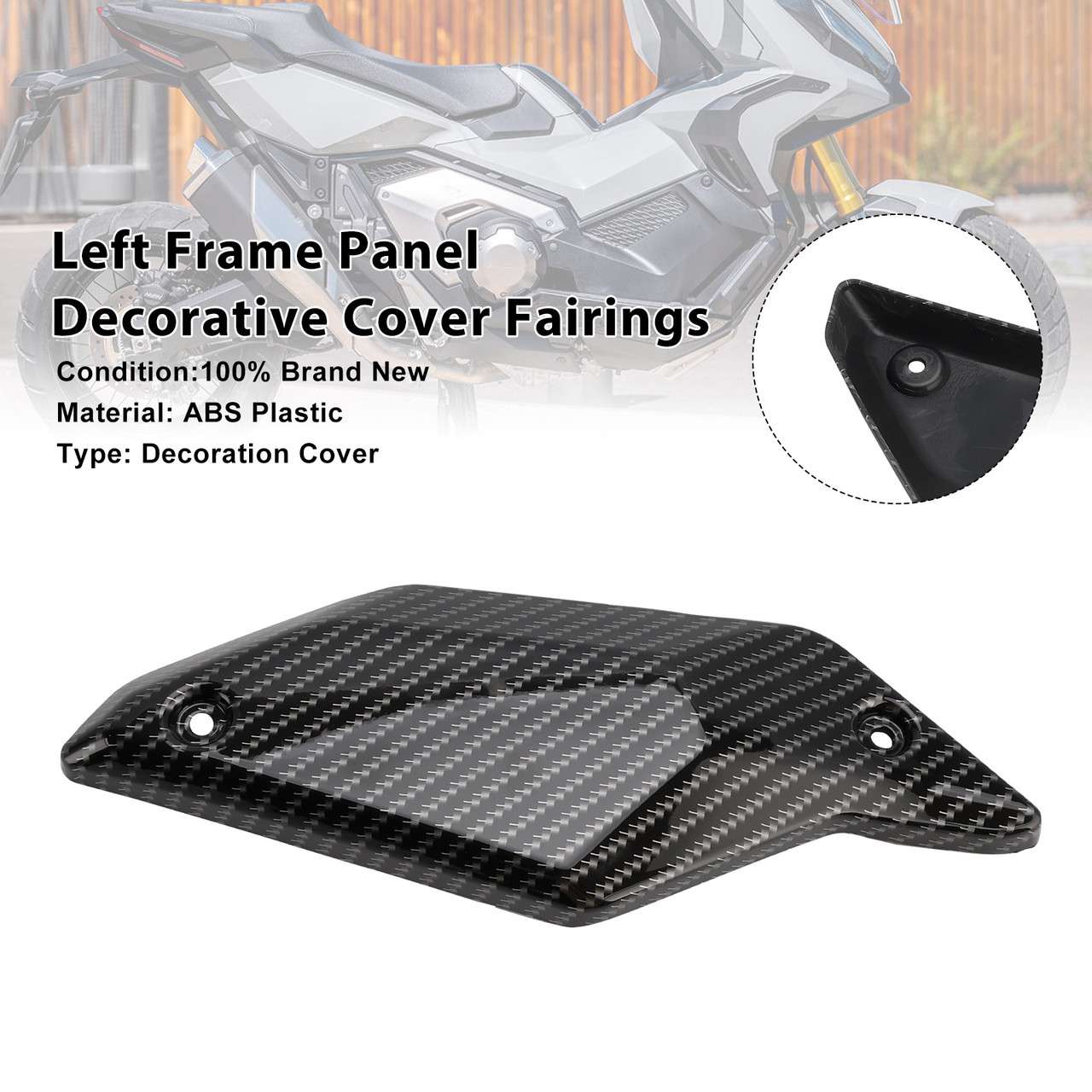 2021-2025 Honda X-ADV 750 Left Frame Panel Decorative Cover Fairings Carbon Generic