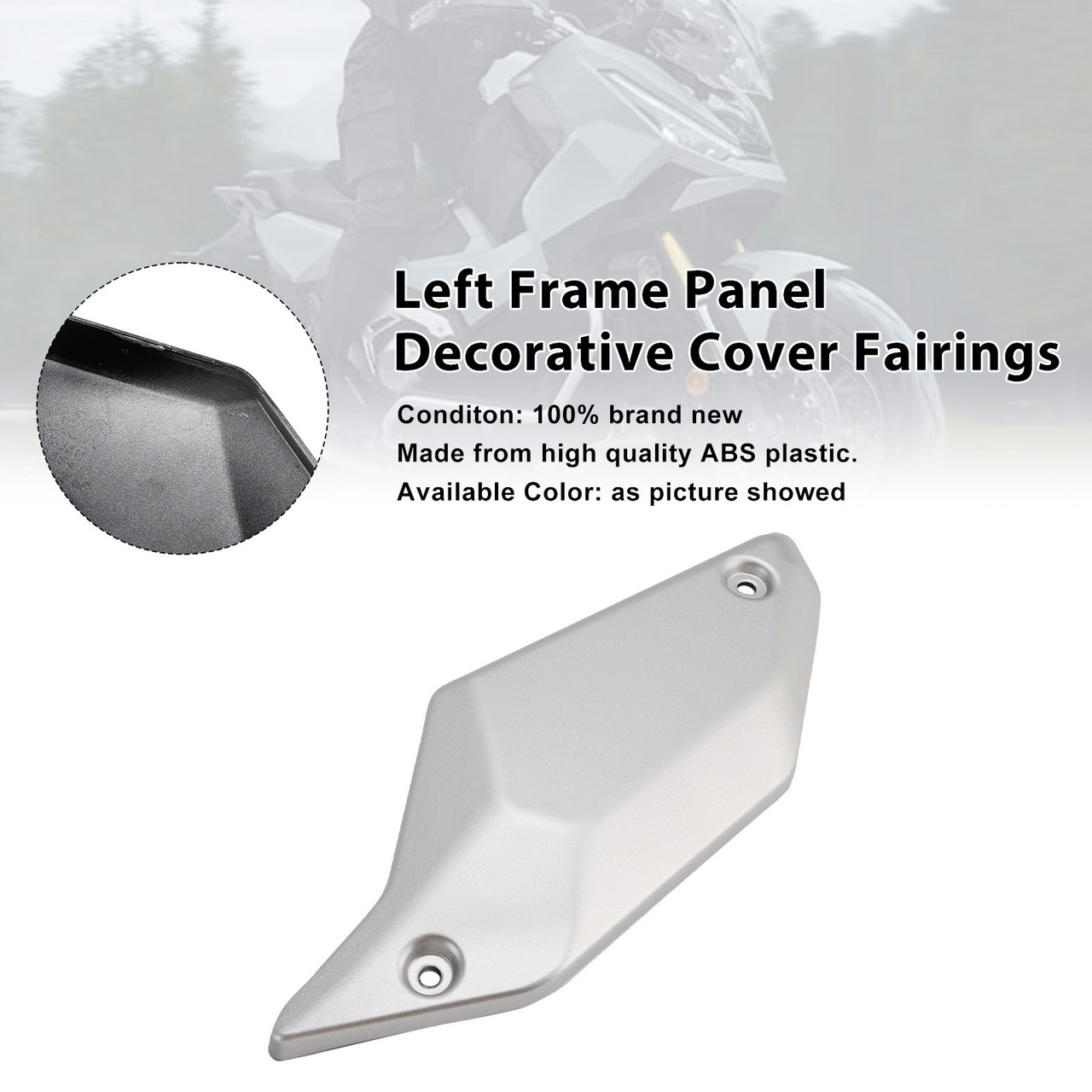 2021-2025 Honda X-ADV 750 Left Frame Panel Decorative Cover Fairings Silver Generic