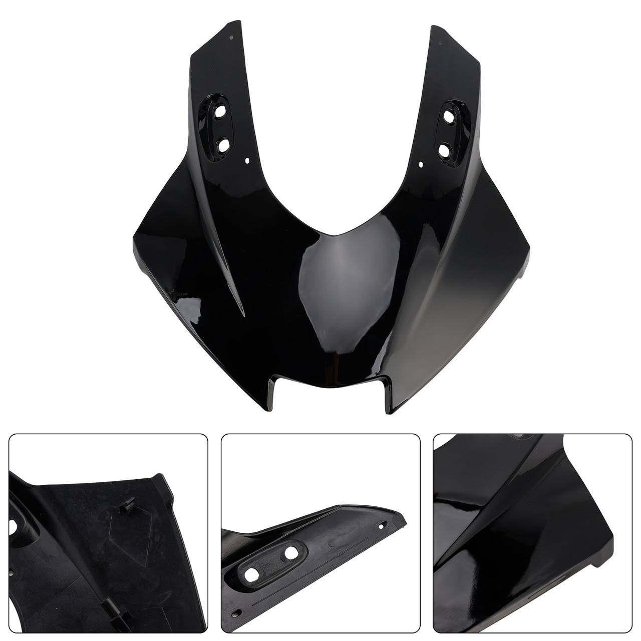 2025-2026 Yamaha YZF-R3 YZF-R25 Headlight Fairing Front Nose Cover Black Generic