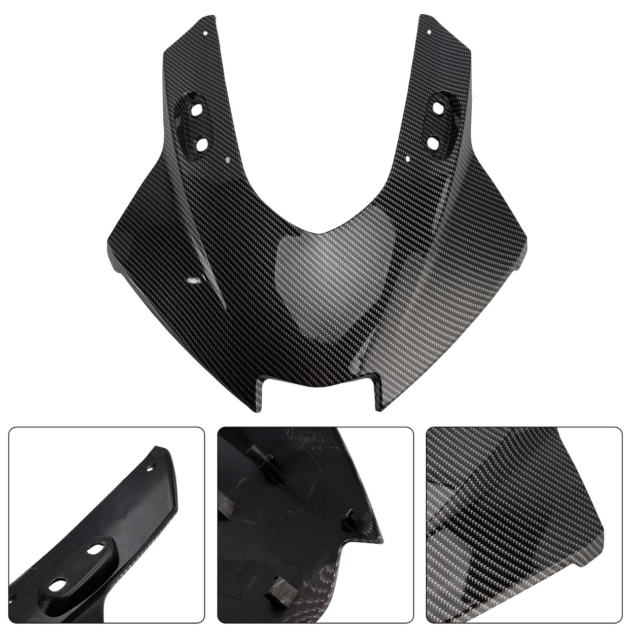2025-2026 Yamaha YZF-R3 YZF-R25 Headlight Fairing Front Nose Cover Carbon Generic