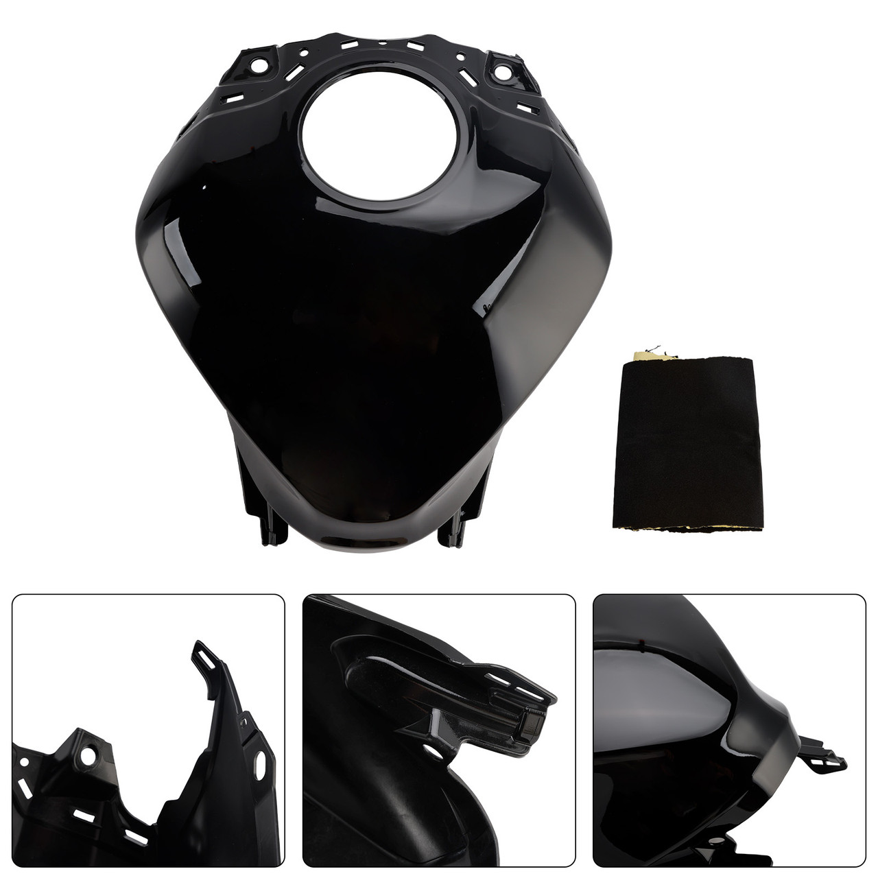 2025-2026 Yamaha YZF-R3 YZF-R25 Gas Tank Cover Fairing Black Generic