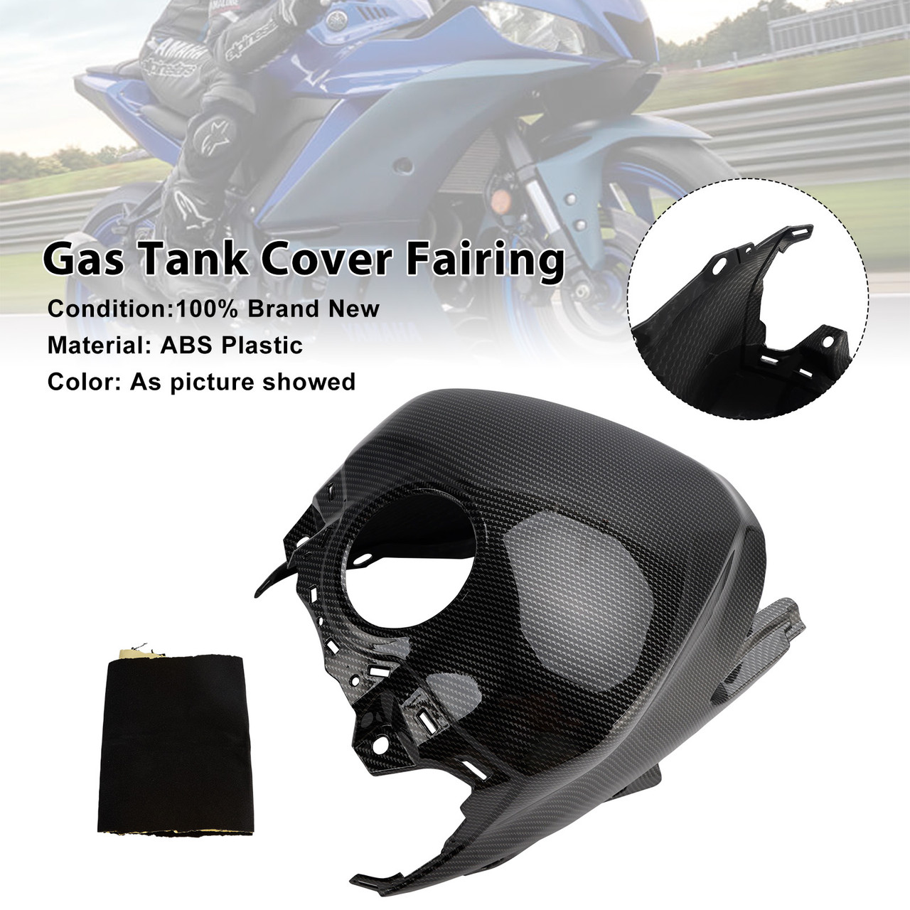 2025-2026 Yamaha YZF-R3 YZF-R25 Gas Tank Cover Fairing Carbon Generic