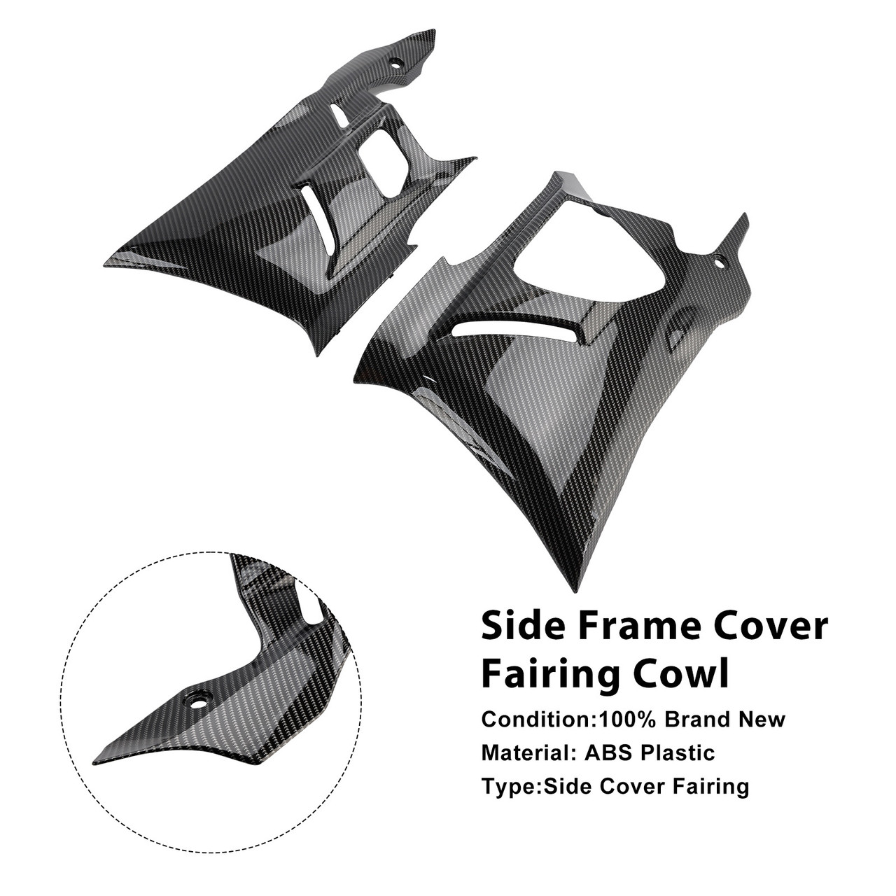 2025-2026 Yamaha YZF-R3 YZF-R25 Lower Engine Protection Plates Fairing Carbon Generic