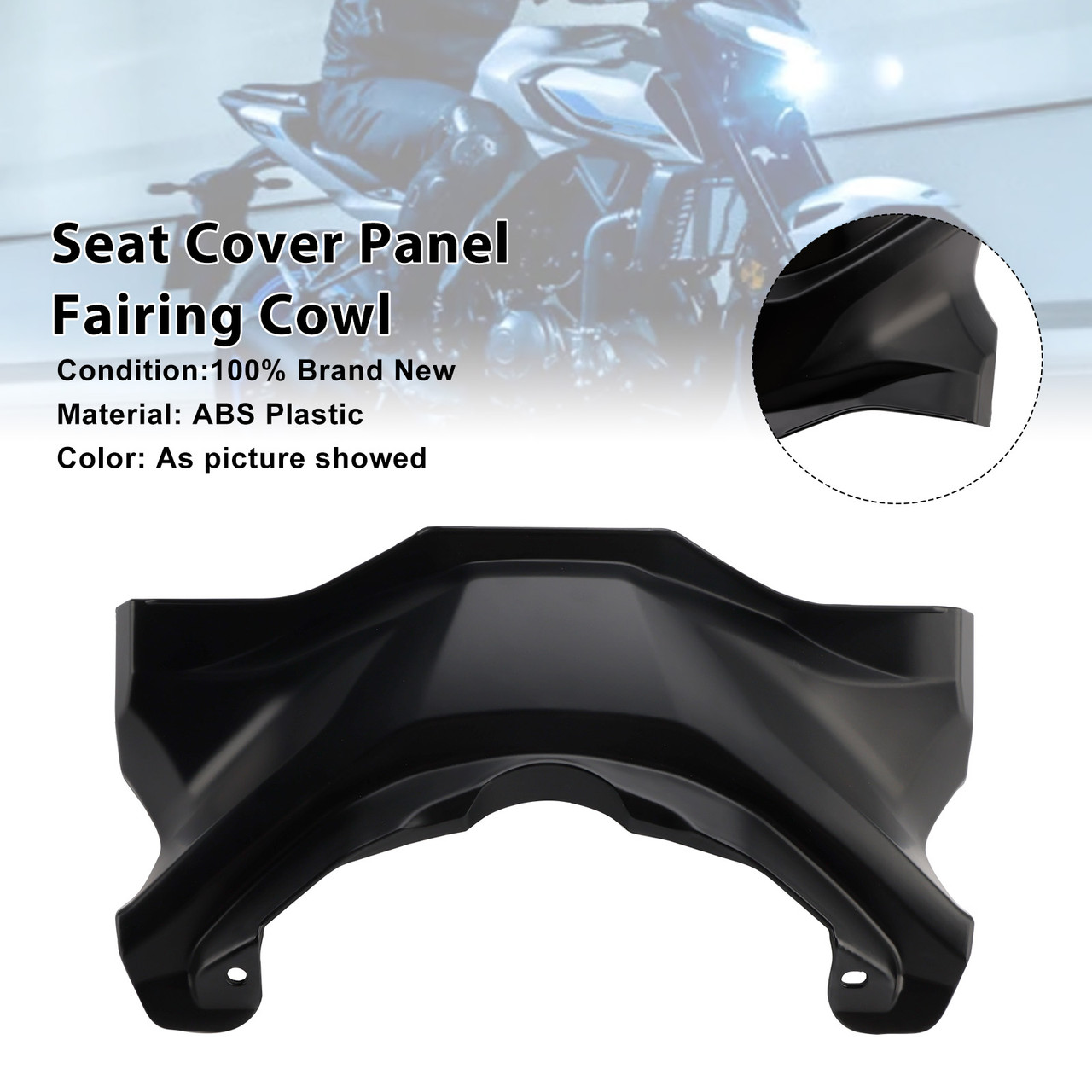 2025-2026 Yamaha YZF-R3 YZF-R25 MT-03 Seat Cover Panel Fairing Cowl Matte Black Generic