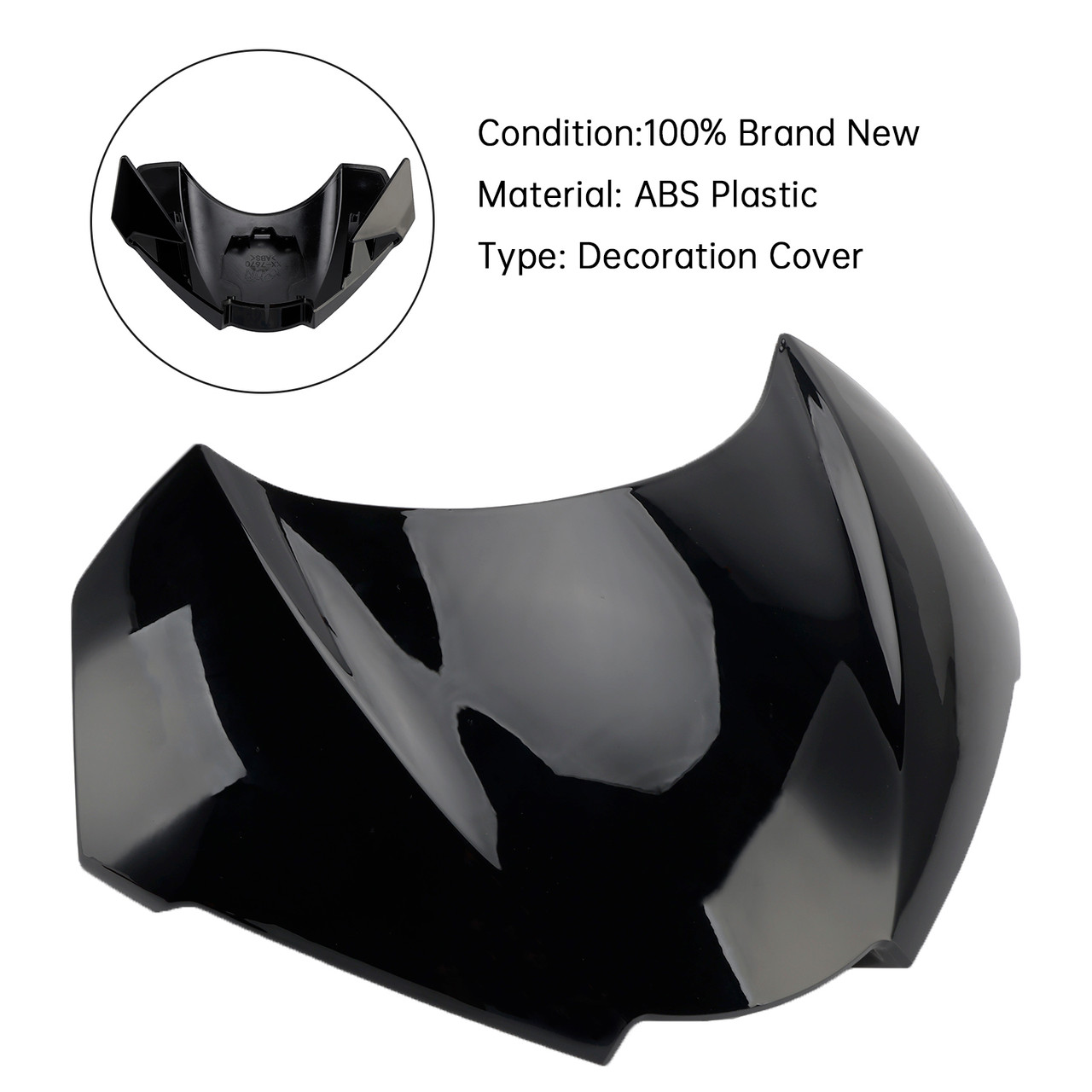 2020-2022 Triumph Street Triple 765 R/RS Headlight Cover Black Generic