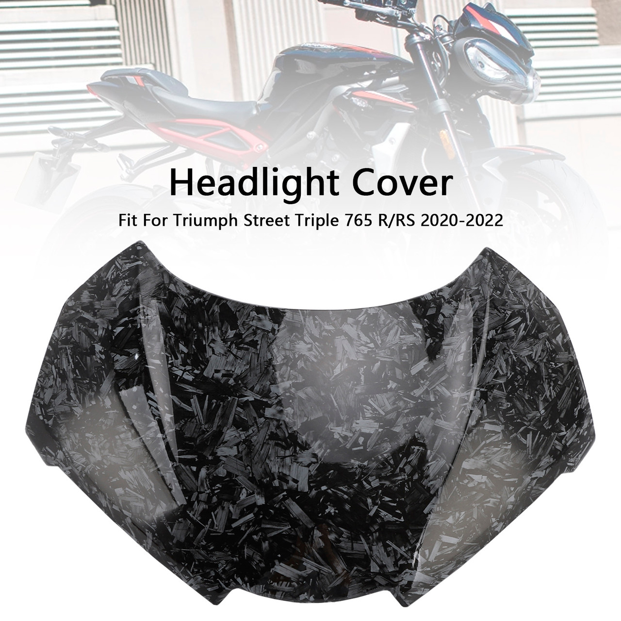 2020-2022 Triumph Street Triple 765 R/RS Headlight Cover Carbon Generic