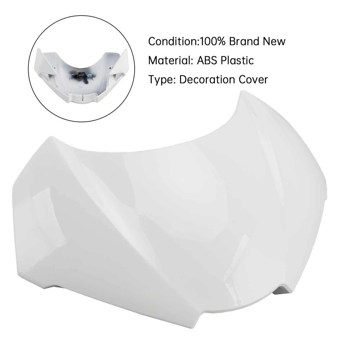 2020-2022 Triumph Street Triple 765 R/RS Headlight Cover White Generic