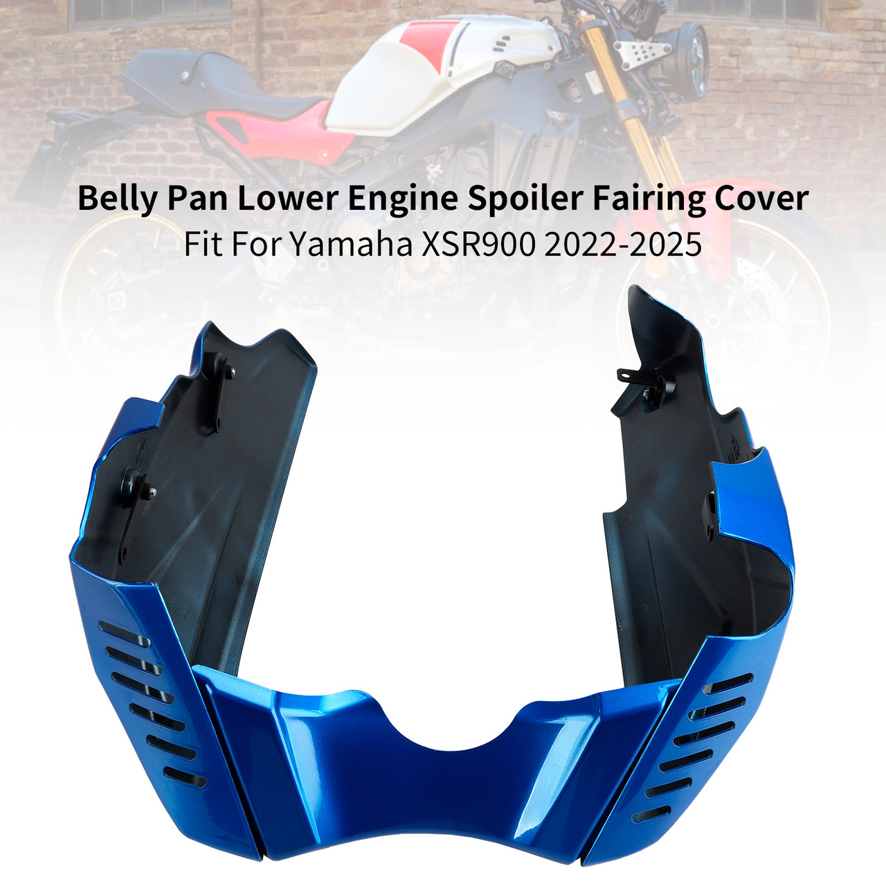 2022-2025 Yamaha XSR900 Belly Pan Lower Engine Spoiler Fairing Cover Blue Generic