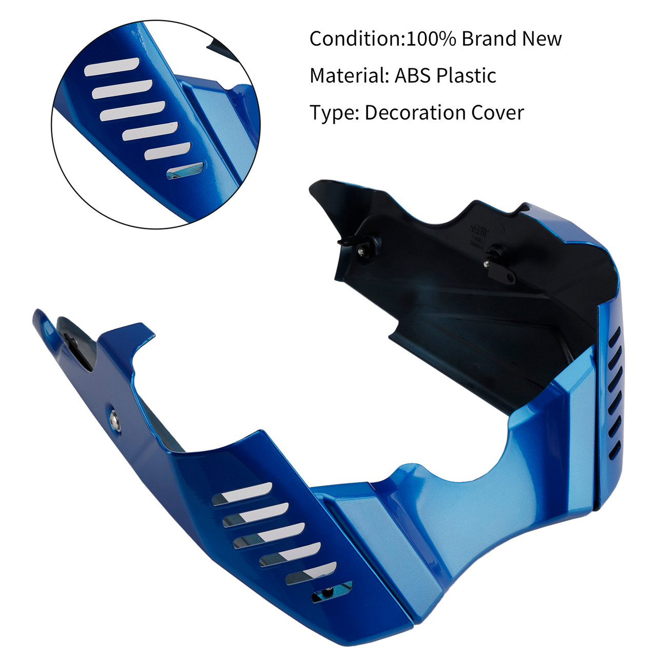 2022-2025 Yamaha XSR900 Belly Pan Lower Engine Spoiler Fairing Cover Blue Generic