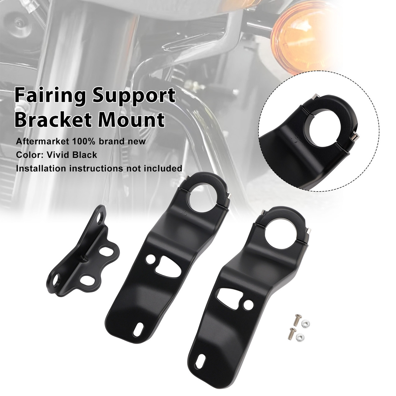 2022-later Harley FXLRST models Fairing Support Bracket Mount Black Generic