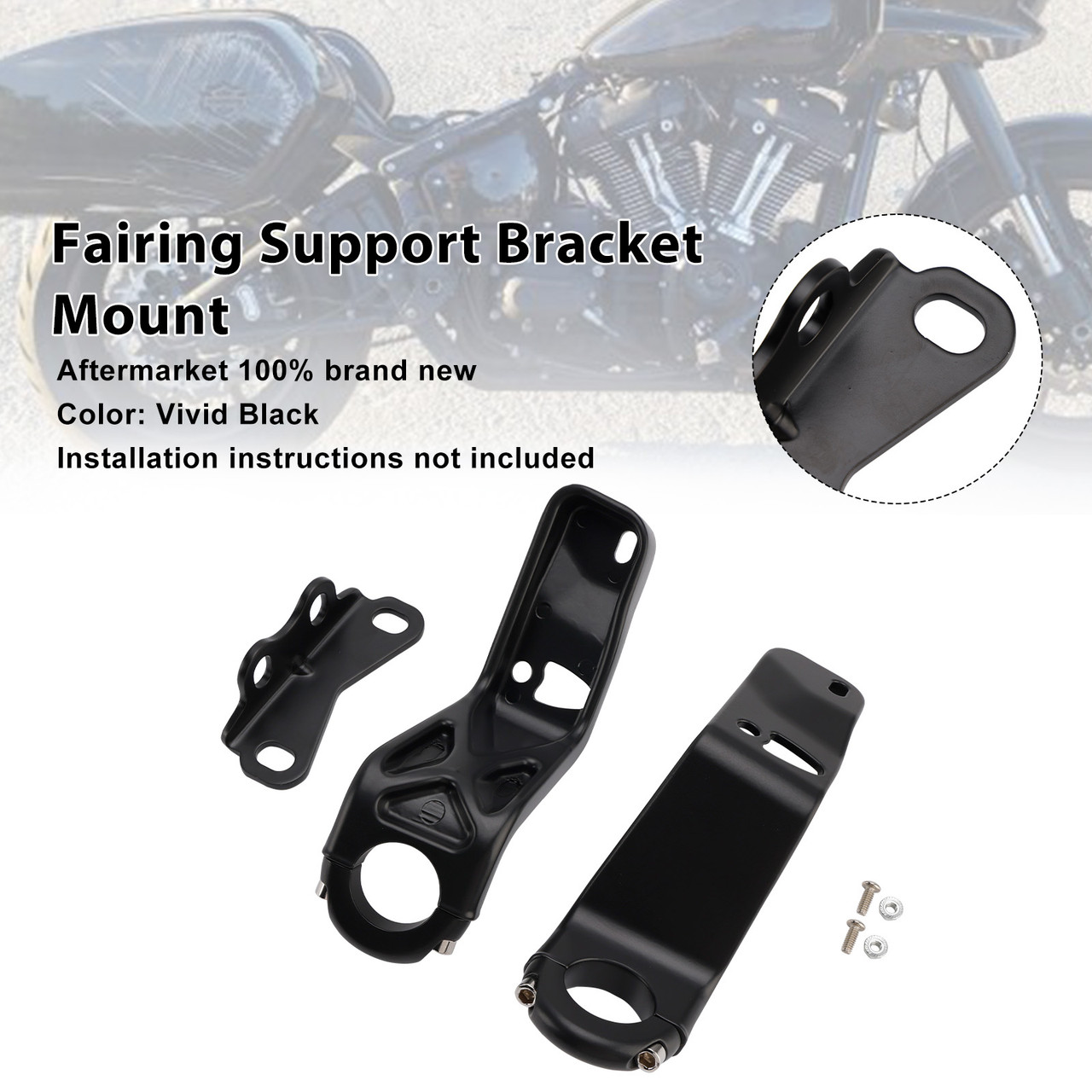 2022-later Harley FXLRST models Fairing Support Bracket Mount Black Generic