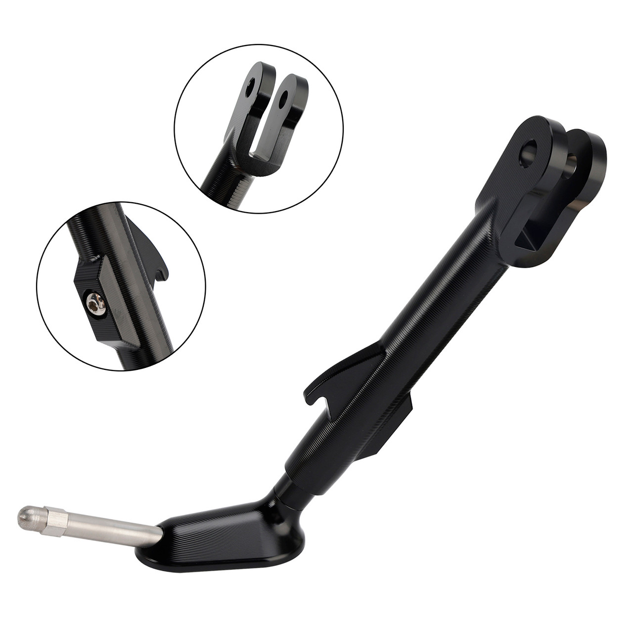 2022-2025 Yamaha XSR900 Motorcycle Foot Side Stand Kickstand Black Generic