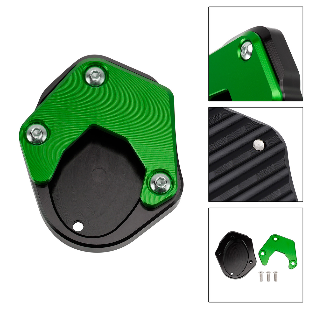 2020-2023 KAWASAKI KLX2301S Extension Kickstand Side Enlarger Pad Cnc Green Generic