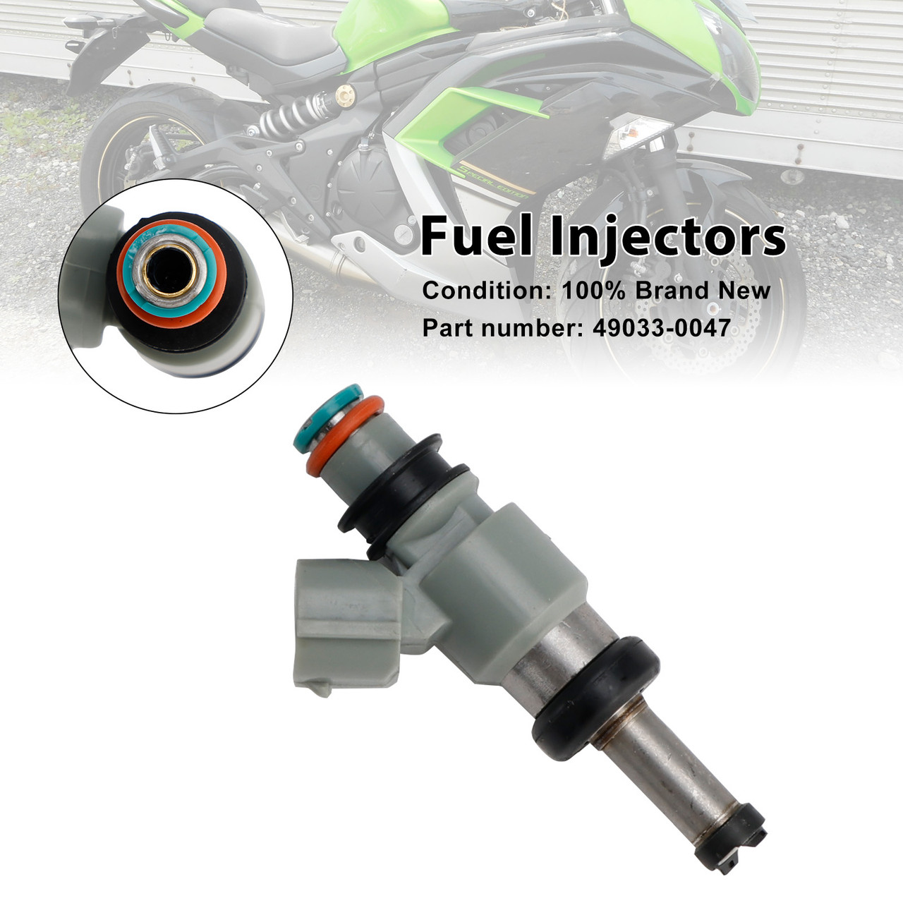2023-2024 Kawasaki Eliminator (EL450) Fuel Injectors 49033-0047 Generic