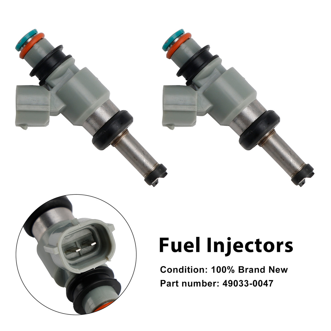 2023-2024 Kawasaki Eliminator (EL450) 2PCS Fuel Injectors 49033-0047 Generic