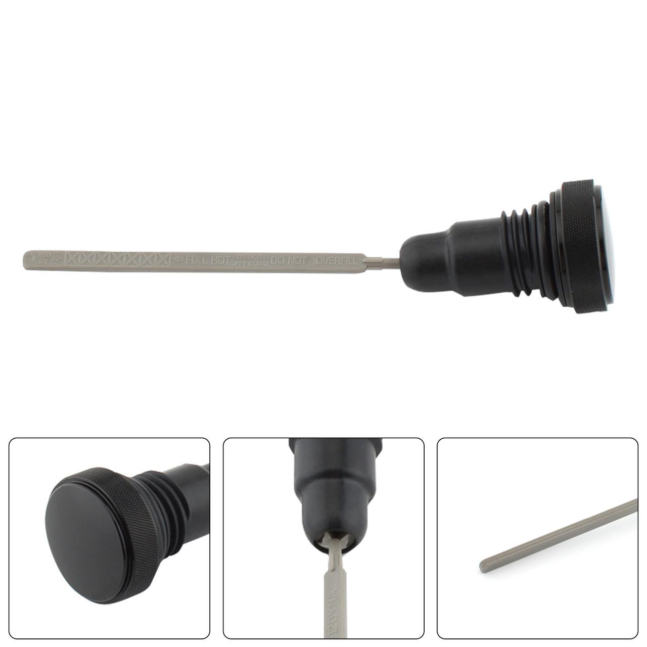 2006 Harley-Davidson Super Glide Injected Oil Dipstick Tank Cap Plug 0710-0153 Black Generic