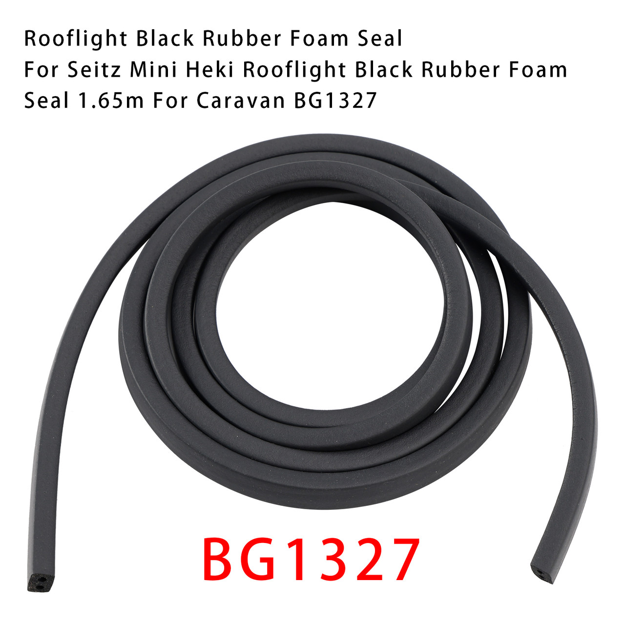Rooflight Black Rubber Foam Seal 1.65m BG1327 For Heki Mini